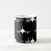 F-4 Militair vliegtuig met vuursteentje Phantom II Koffiemok (Center)