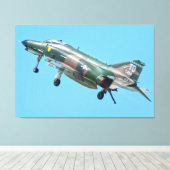 F-4 PHANTOM 40x60 Canvas Afdruk (Insitu (Houten vloer))