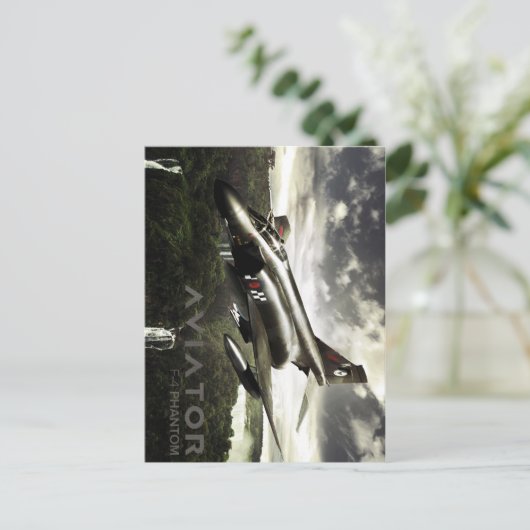 F-4 Phantom Fighter Jet Briefkaart (Staand voorkant)