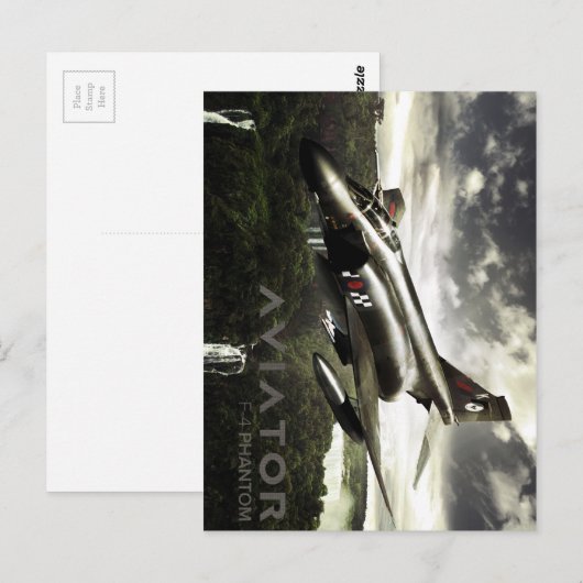 F-4 Phantom Fighter Jet Briefkaart (Voorkant / Achterkant)