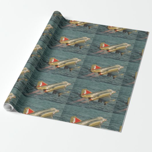 F-4 PHANTOM FIGHTER JET CADEAUPAPIER (Uitgerold)