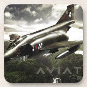 F-4 Phantom Fighter Jet Drankjes Onderzetter (Voorkant)