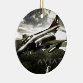 F-4 Phantom Fighter Jet Keramisch Ornament (Rechts)