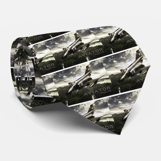 F-4 Phantom Fighter Jet Stropdas (Opgerold)