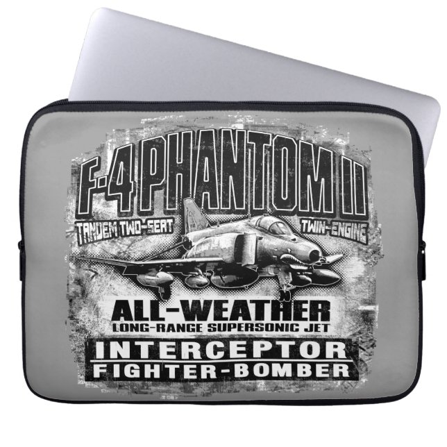 F-4 Phantom II Laptop Sleeve Elektronica Tas (Voorkant)