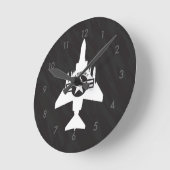 F-4 Phantom II Military Fighter Jet Airplane Ronde Klok (Hoek)