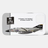 F-4 Phantom II VF-84 Jolly Rogers profile Case-Mate iPhone Case (Achterkant (horizontaal))