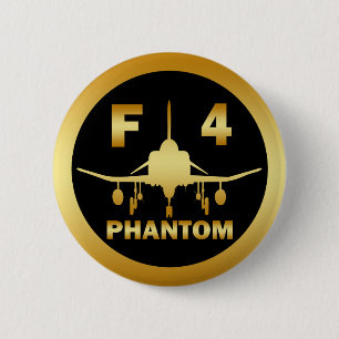 F-4 PHANTOM JET RONDE BUTTON 5,7 CM