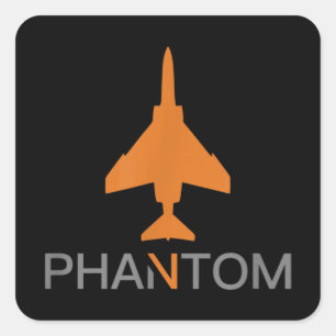 F-4 Phantom Vierkante Sticker