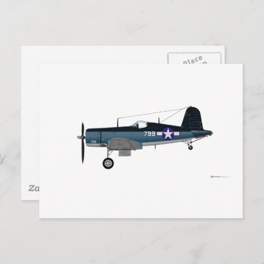 F-4U Corsair 799 Briefkaart (Voorkant / Achterkant)