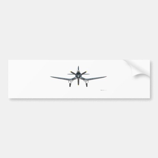 F-4U Corsair Front Uitzicht Bumpersticker (Voorkant)