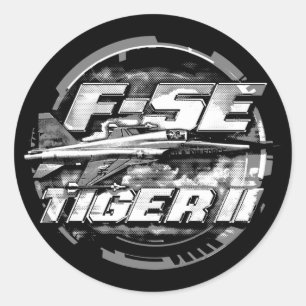 F-5E tijger II Ronde Sticker