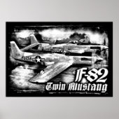 F-82 Twin Mustang Poster (Voorkant)
