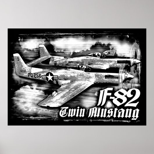 F-82 Twin Mustang Poster (Voorkant)