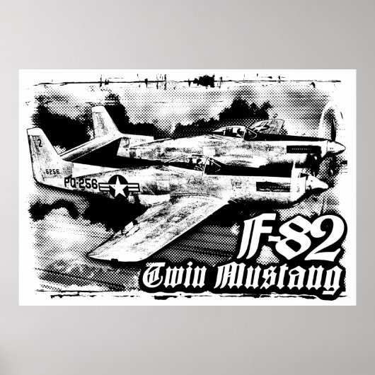 F-82 Twin Mustang Poster (Voorkant)