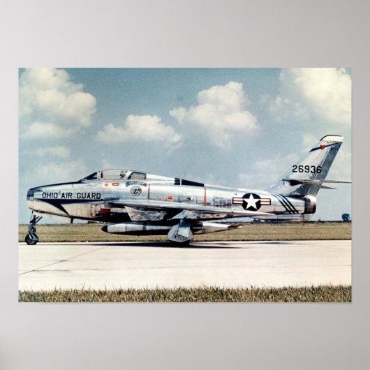 F-84F Thunderstreak Poster (Voorkant)