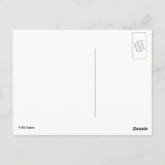 F-86 Saber Briefkaart (Achterkant)