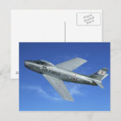 F-86 Saber Jet Briefkaart (Voorkant / Achterkant)