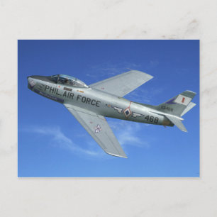 F-86 Saber Jet Briefkaart