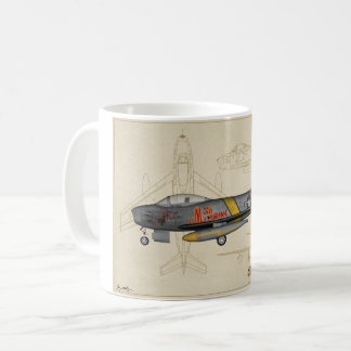 F-86 Saber Jet-mok koffie Koffiemok