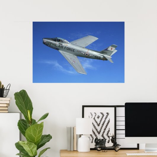 F-86 Saber Jet Poster (Thuiskantoor)