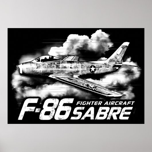 F-86 Saber Poster (Voorkant)