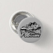 F-86 Saber Ronde Button 3,2 Cm (Voorkant /achterkant)