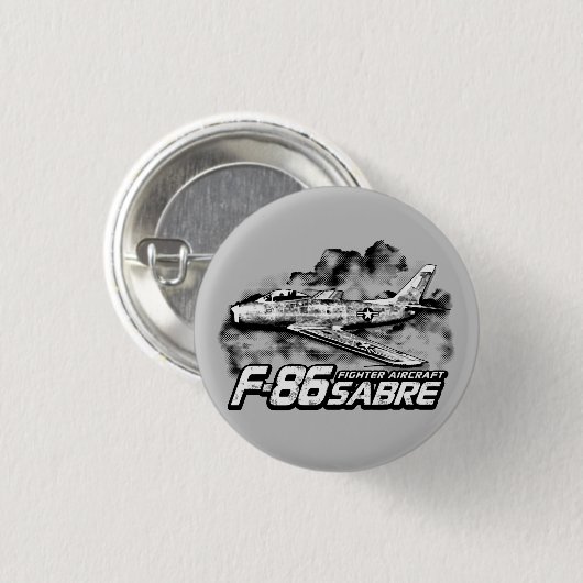 F-86 Saber Ronde Button 3,2 Cm (Voorkant /achterkant)