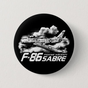 F-86 Saber Ronde Button 5,7 Cm