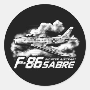 F-86 Saber Ronde Sticker