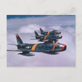 F-86 Sabers Briefkaart (Voorkant)