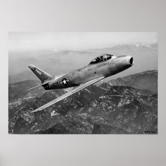 F-86A Saber Poster (Voorkant)