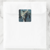 F/A 18 bijtanken Vierkante Sticker (Tas)