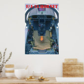 F/A-18 Cockpit-Poster Poster (Keuken)
