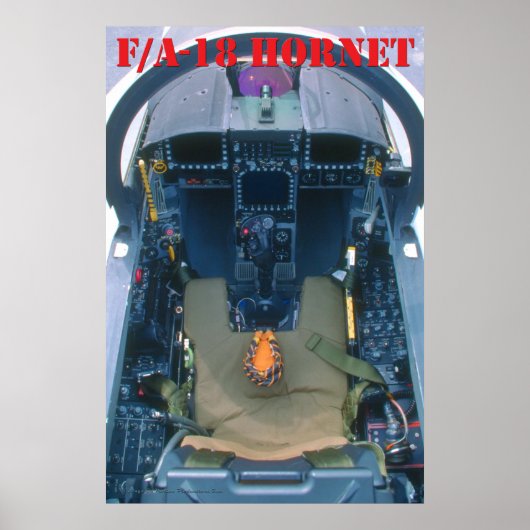 F/A-18 Cockpit-Poster Poster (Voorkant)