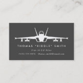 F/A-18 gevechtsvliegtuig met bijpassend patroon Visitekaartje (Voorkant)