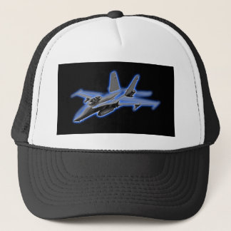 F/A-18 Hornet Blue Fighter Jet Trucker Pet