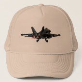 F/A-18 Hornet Fighter Jet Trucker Hat Pet (Voorkant)