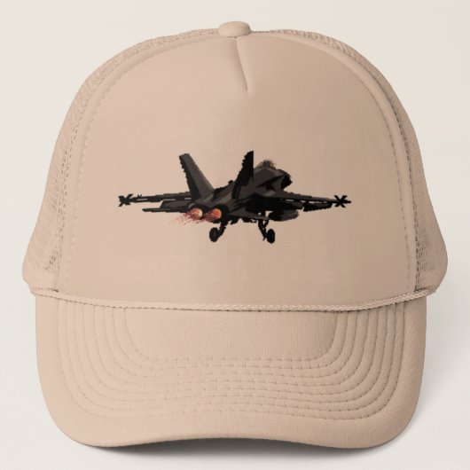 F/A-18 Hornet Fighter Jet Trucker Hat Pet (Voorkant)