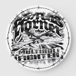 F/A-18-Hornet grote klok met acrylwand
