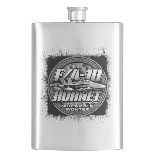F/A-18 Hornet Heup Flask Classic Flask Flacon (Voorkant)