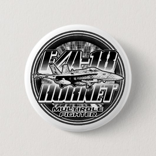 F/A-18 Hornet Pinback Button Button (Voorkant)