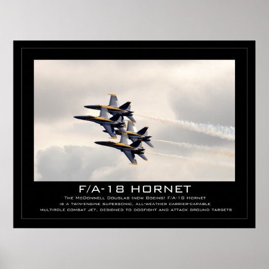 F/A-18 Hornet Poster (Voorkant)