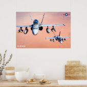 F/A-18 HORNET POSTER (Keuken)