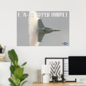 F/A-18 SUPER HORNET BOOM! POSTER (Thuiskantoor)