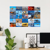 F/A-18 SUPER HORNET "MONTAGE" POSTER (Thuiskantoor)