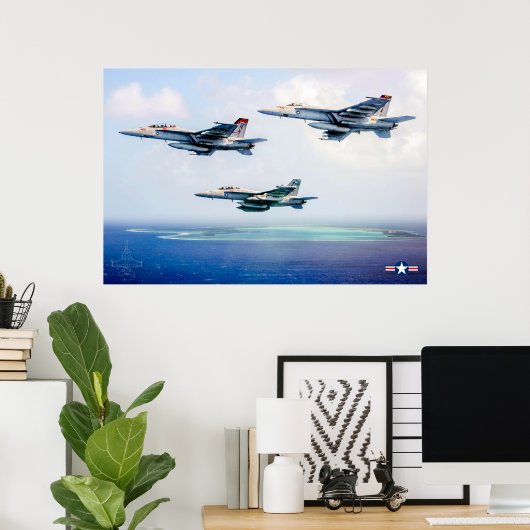F/A-18 SUPER HORNET POSTER (Thuiskantoor)