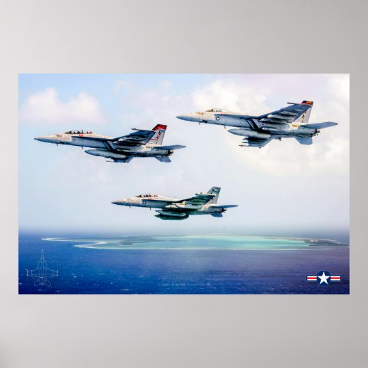 F/A-18 SUPER HORNET POSTER (Voorkant)
