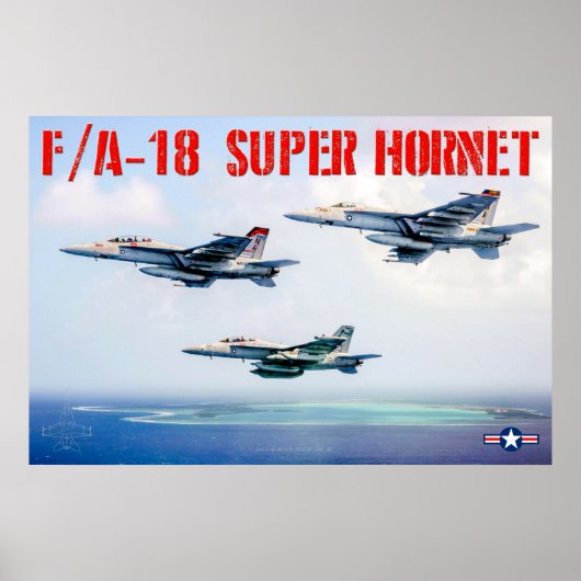 F/A-18 SUPER HORNET POSTER (Voorkant)