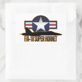 F/A-18 Super Hornet Rechthoekige Sticker (Tas)